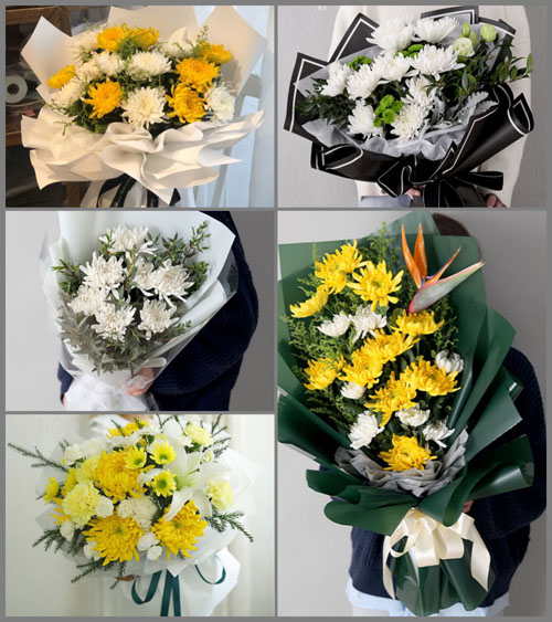 四川成都崇州市梓潼镇城白村白事花束代送